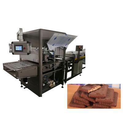 comprare abbigliatore puro del cioccolato di larghezza di 1200mm con due pompe ed il tunnel di raffreddamento online manufacture